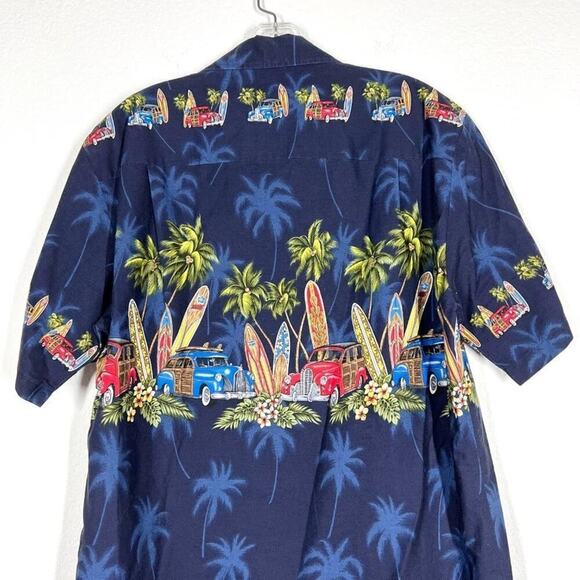 Hawaiian Shirt Tropical Aloha Luau Surfboards Medium - Picture 4 of 10